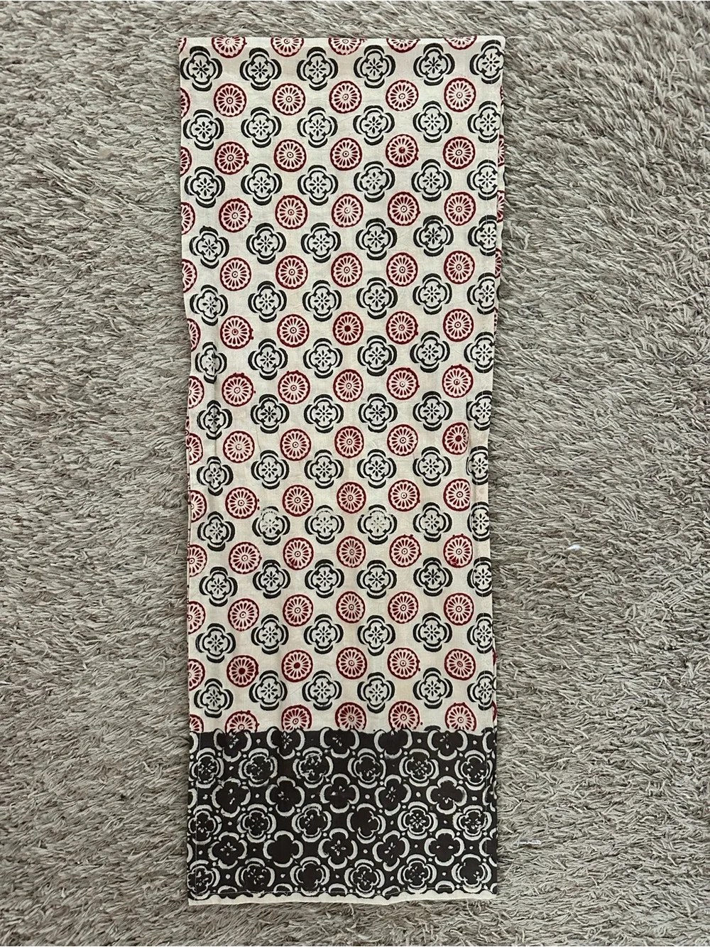 NWT Trades of Hope Fair Trade 100% Cotton Block Print Scarf Wrap Boho India